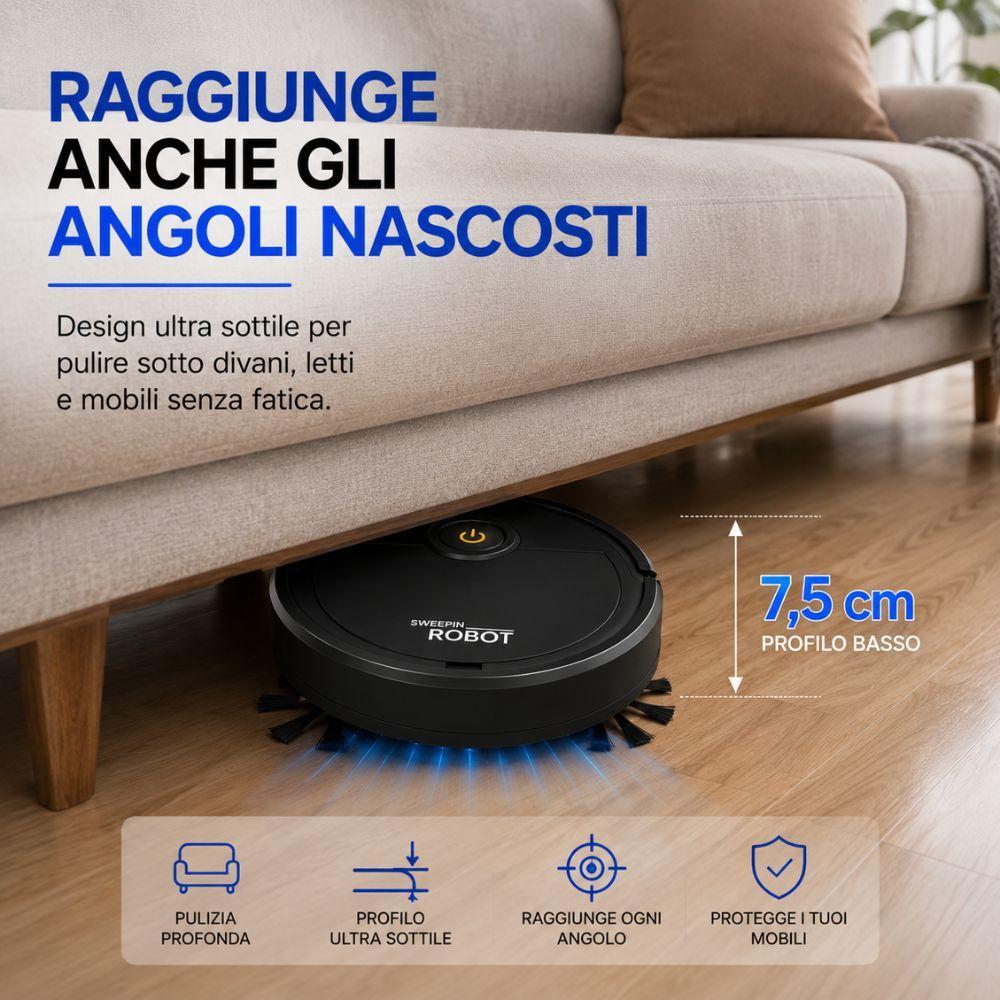  robot aspiratore automatico 3 in 1 aspira lava vapore smart home - foto 5