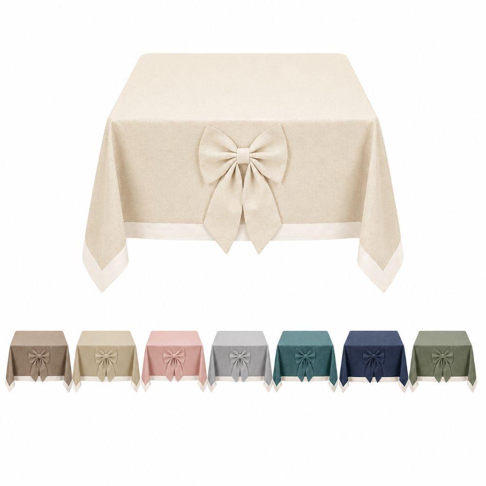 tovaglia elegante con fiocco decorativo per tavolo 6 o 12 persone - foto 1 tovaglia elegante con fiocco decorativo per tavolo 6 o 12 persone - foto 1