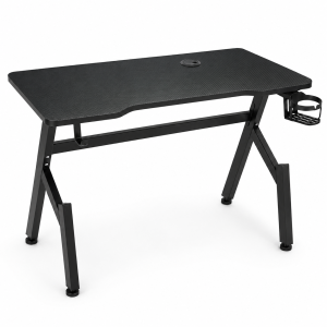 Scrivania gaming 80x50x75h cm effetto fibra di carbonio...