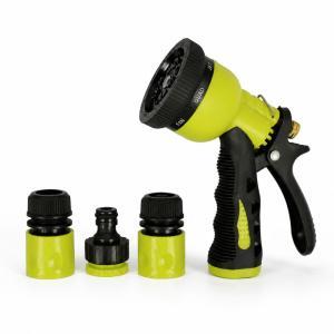 Pistola multigetto per irrigazione con kit raccordi reg...