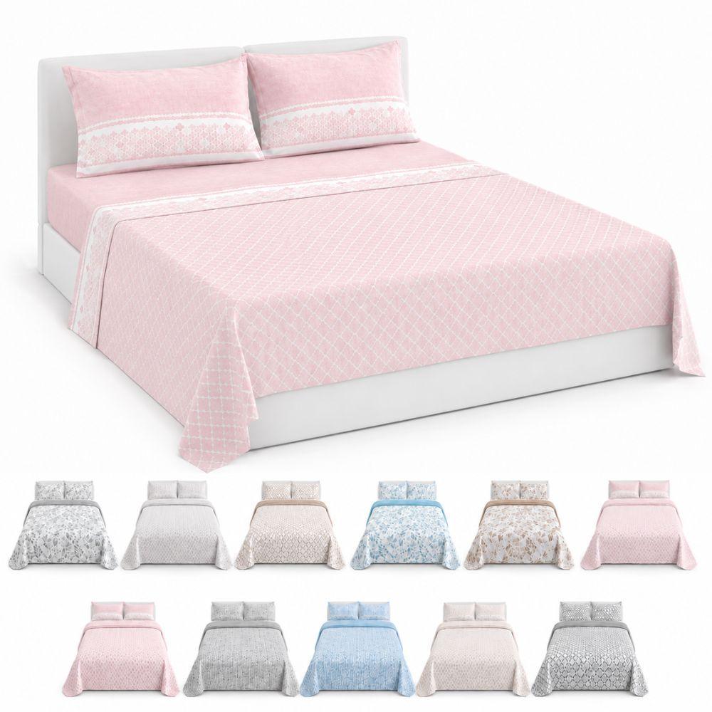 completo letto matrimoniale 3 pezzi in microfibra lenzuolo sopra, lenzuolo sotto con angoli e coppia federe - foto 1 completo letto matrimoniale 3 pezzi in microfibra lenzuolo sopra, lenzuolo sotto con angoli e coppia federe - foto 1