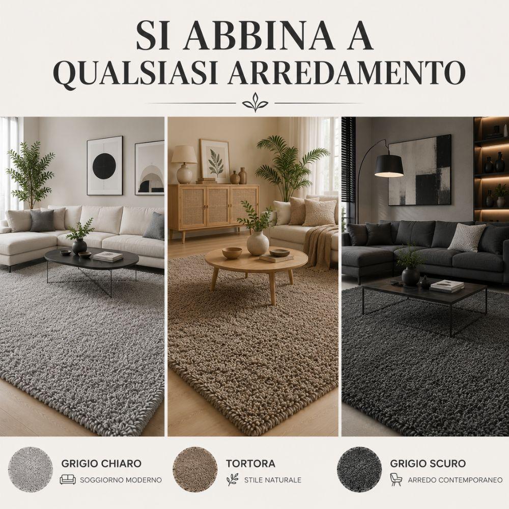  tappeto shaggy morbido moderno, comfort in ogni ambiente - foto 2