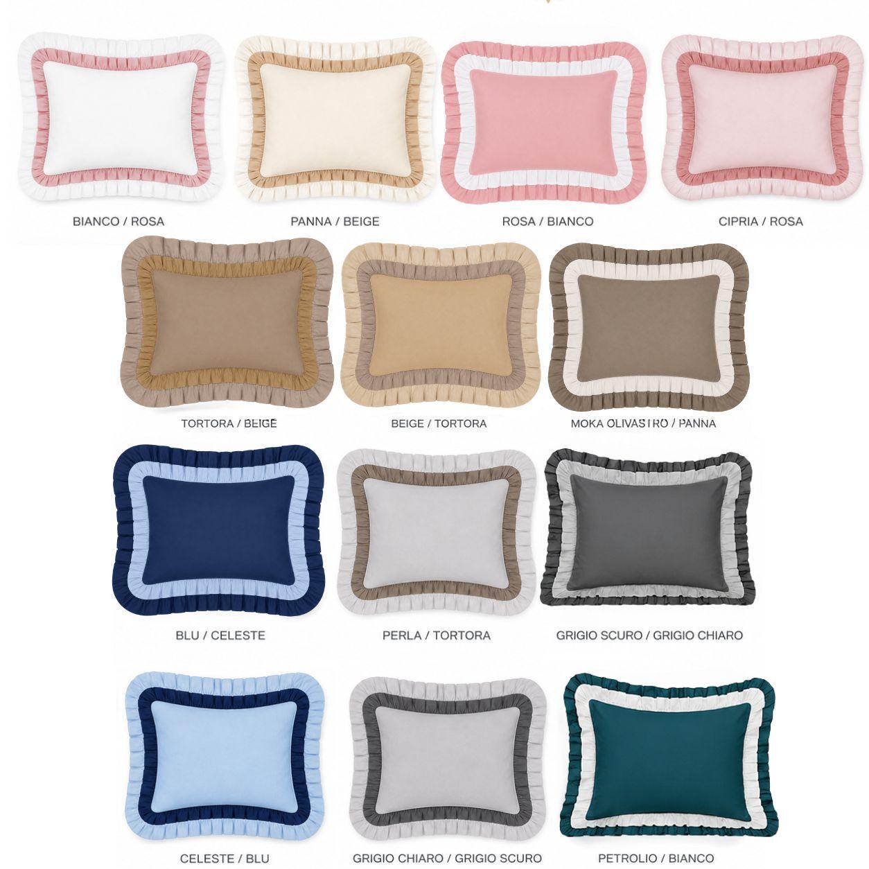 coppia federe con doppia balza eleganti 50×80 cm - foto 1 coppia federe con doppia balza eleganti 50×80 cm - foto 1