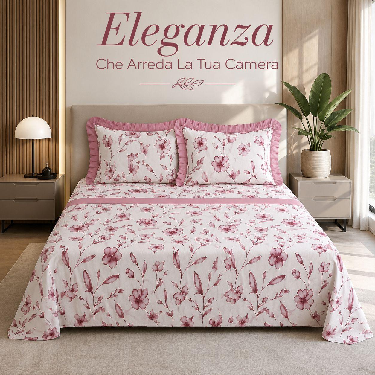 completo letto matrimoniale 3 pezzi con federe a balze - foto 2 completo letto matrimoniale 3 pezzi con federe a balze - foto 2