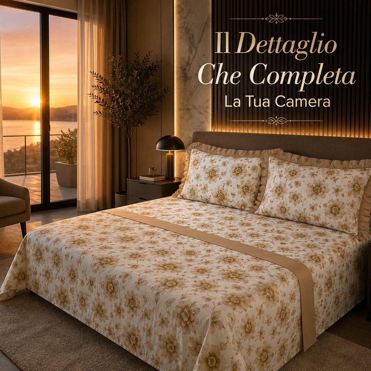 completo letto matrimoniale 3 pezzi con federe a balze - foto 4 completo letto matrimoniale 3 pezzi con federe a balze - foto 4