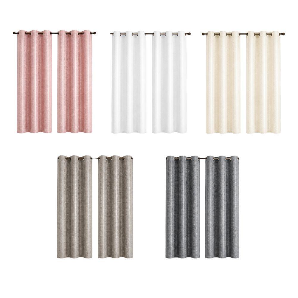  coppia tende 140x290 cm con 8 anelli, eleganti e pronte da appendere - foto 1