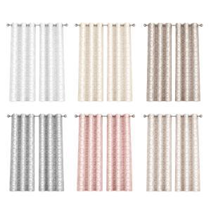 Coppia di tende jacquard con 8 anelli 140x290 cm, eleganti per soggiorno e camera