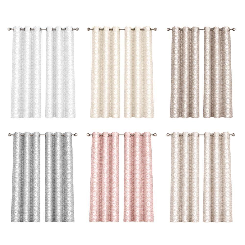 coppia di tende jacquard con 8 anelli 140x290 cm, eleganti per soggiorno e camera - foto 1 coppia di tende jacquard con 8 anelli 140x290 cm, eleganti per soggiorno e camera - foto 1
