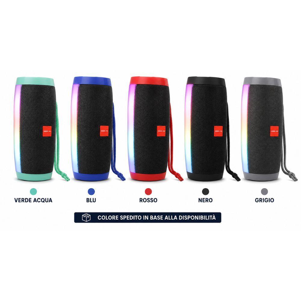 cassa altoparlante bluetooth portatile con luci led rgb – speaker wireless ricaricabile - foto 1 cassa altoparlante bluetooth portatile con luci led rgb – speaker wireless ricaricabile - foto 1