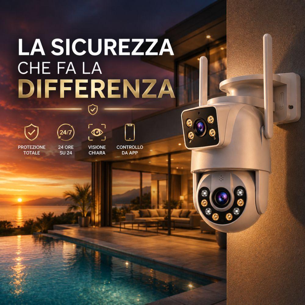  telecamera wi-fi con visione notturna a colori audio bidirezionale e controllo da app - foto 5