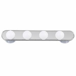 Lampada led per specchio con 4 luci a batterie e fissaggio con ventose