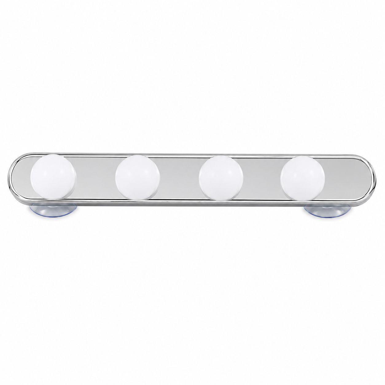 lampada led per specchio con 4 luci a batterie e fissaggio con ventose - foto 1 lampada led per specchio con 4 luci a batterie e fissaggio con ventose - foto 1