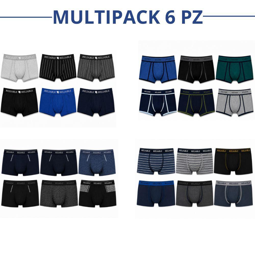 set boxer uomo multipack 6 pz comfort quotidiano - foto 1 set boxer uomo multipack 6 pz comfort quotidiano - foto 1