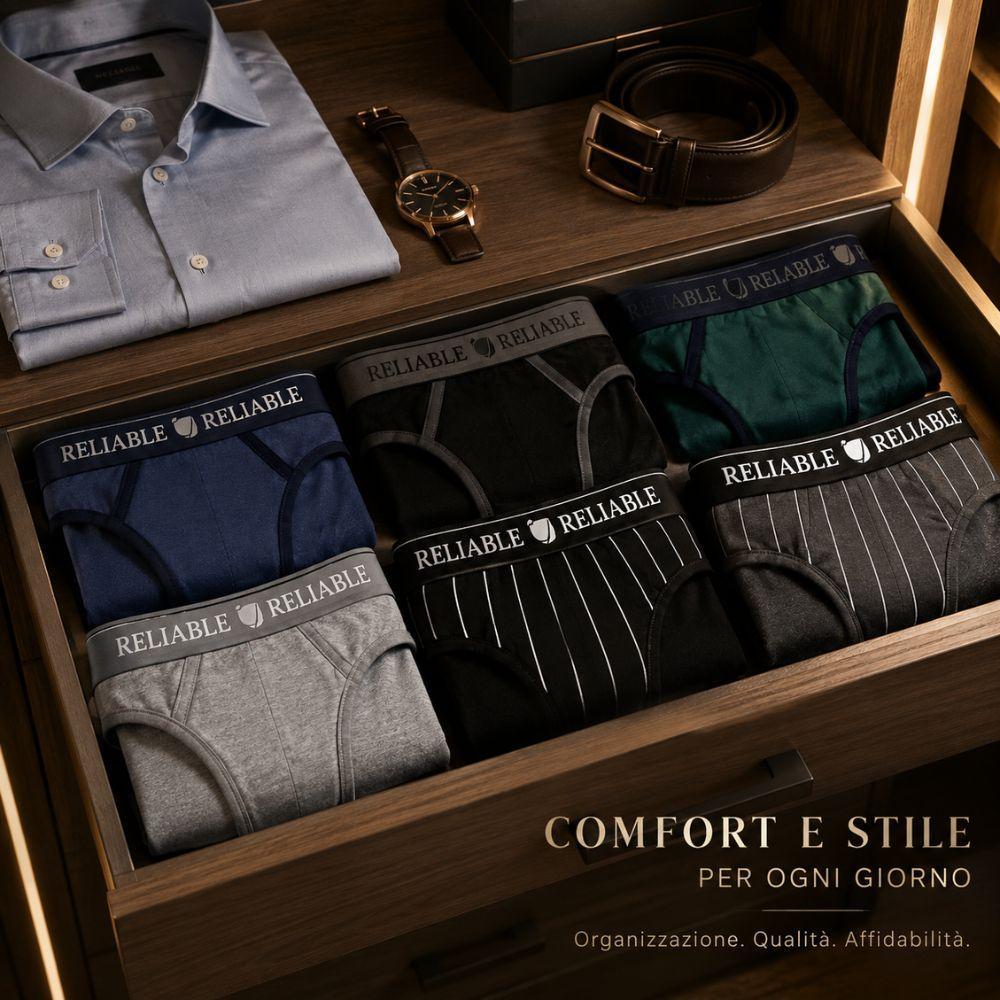 set slip uomo multipack 6 pz comfort quotidiano - foto 2 set slip uomo multipack 6 pz comfort quotidiano - foto 2