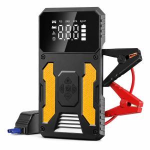 Avviatore di emergenza auto portatile con power bank display digitale e torcia led e pinze per batteria