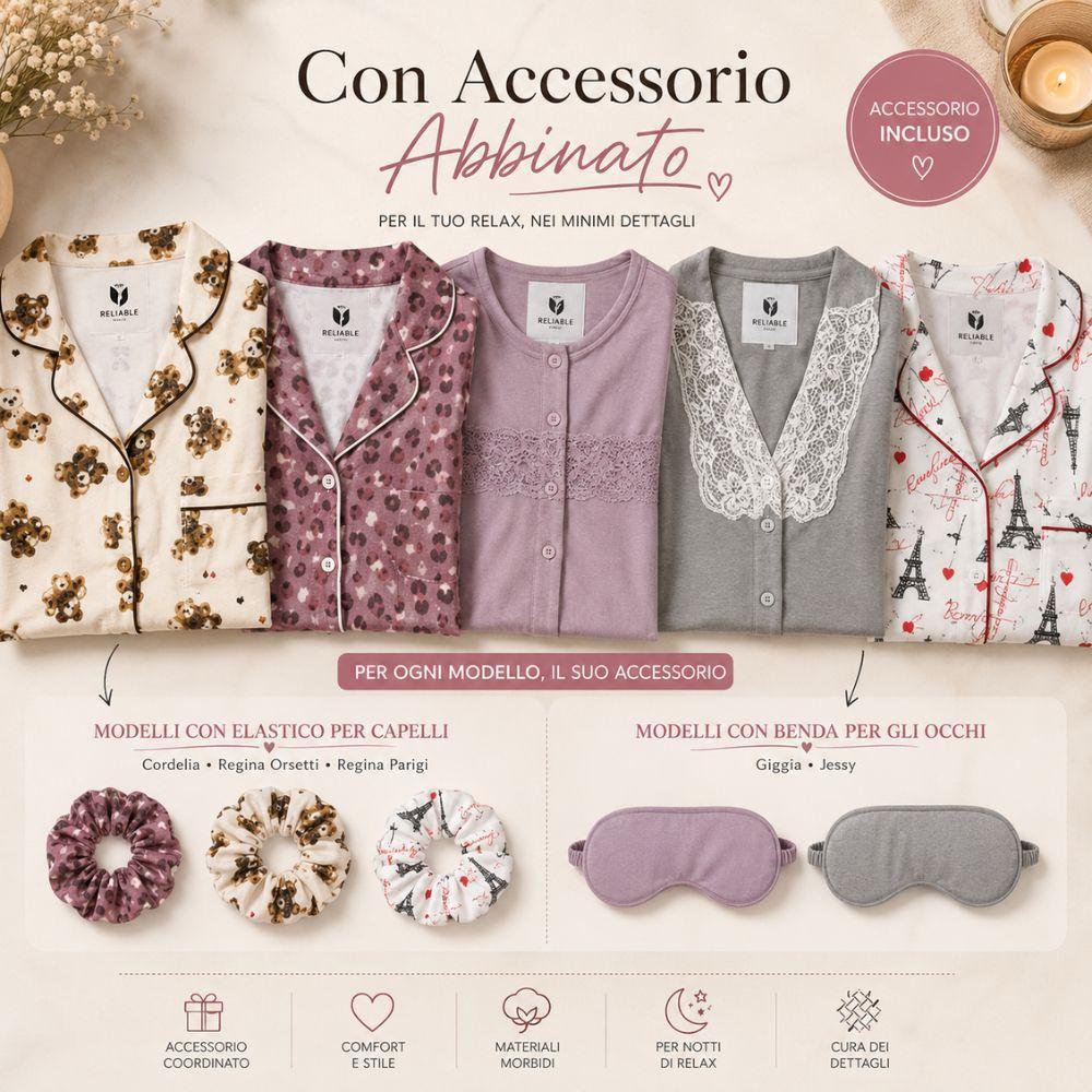 pigiama donna lungo 3 pezzi con accessorio coordinato maglia e pantalone - foto 3 pigiama donna lungo 3 pezzi con accessorio coordinato maglia e pantalone - foto 3