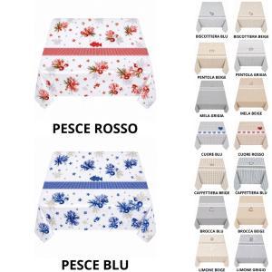 Tovaglia 6 posti fantasia con dettagli decorativi
