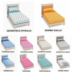 Completo letto singolo lenzuolo sopra sotto con angoli ...