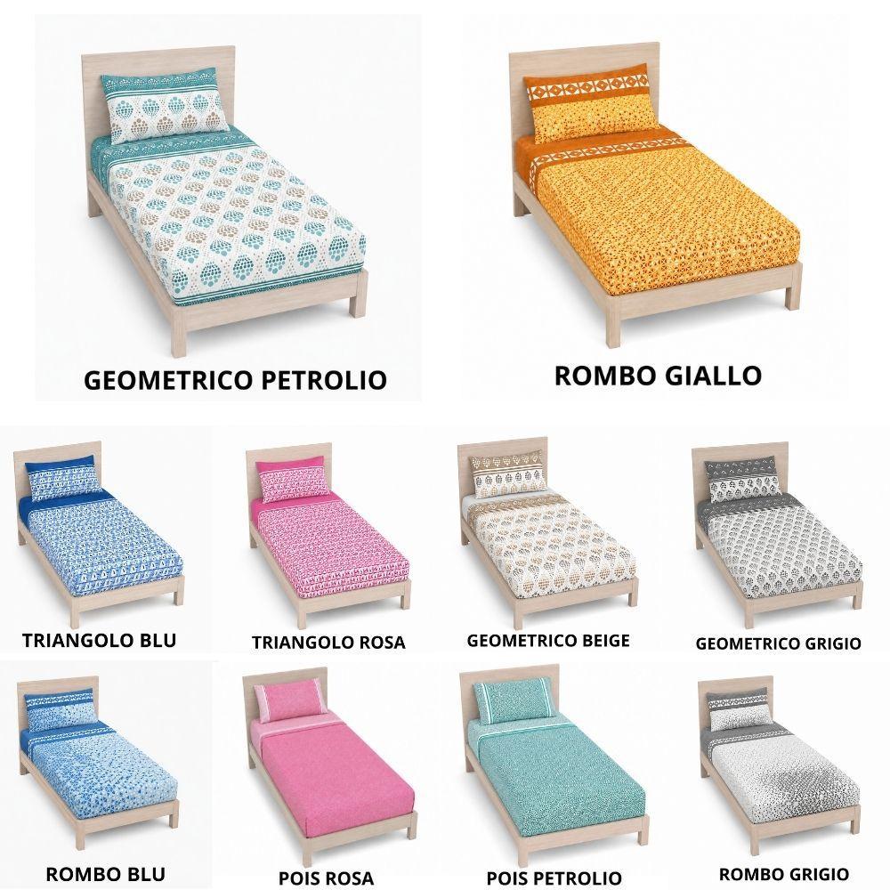 completo letto singolo lenzuolo sopra sotto con angoli e federe - foto 1 completo letto singolo lenzuolo sopra sotto con angoli e federe - foto 1