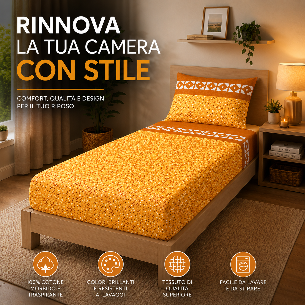 completo letto singolo lenzuolo sopra sotto con angoli e federe - foto 4 completo letto singolo lenzuolo sopra sotto con angoli e federe - foto 4
