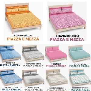 Completo letto una piazza e mezzo lenzuolo sopra sotto ...