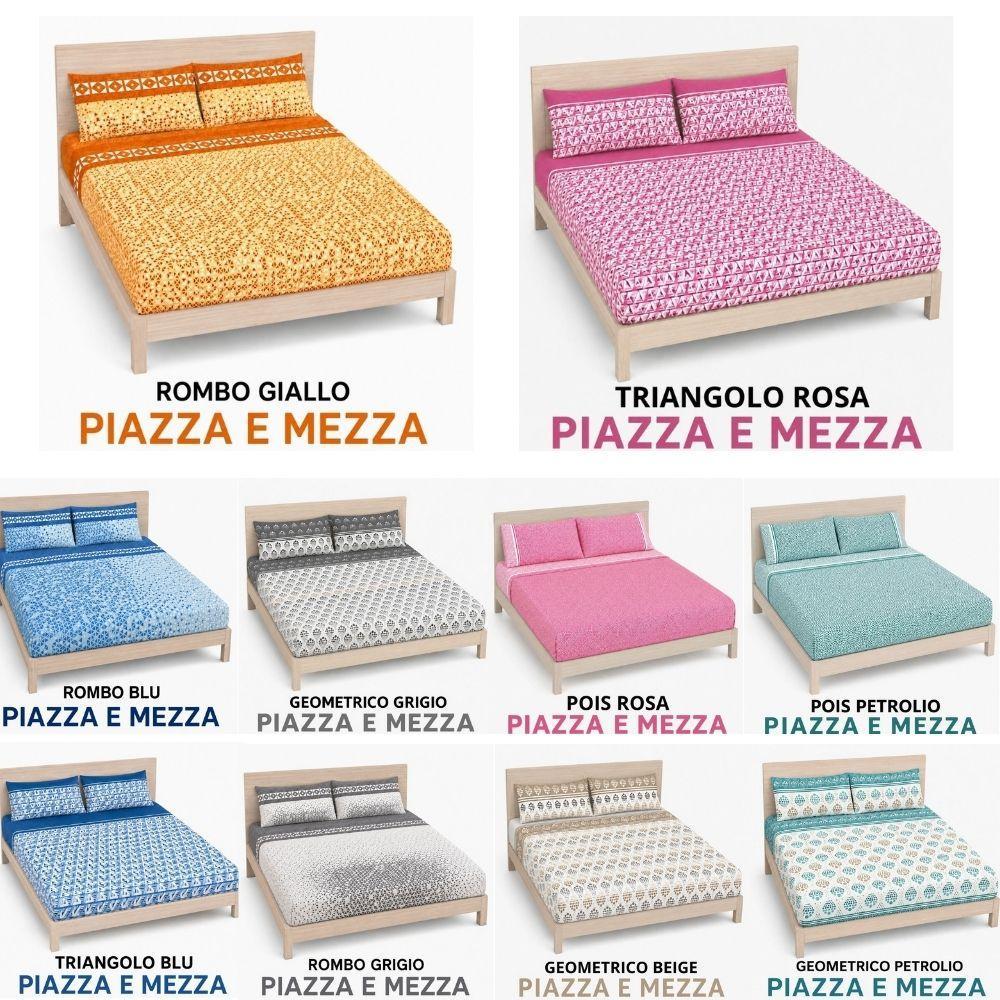  completo letto una piazza e mezzo lenzuolo sopra sotto con angoli e federe - foto 1