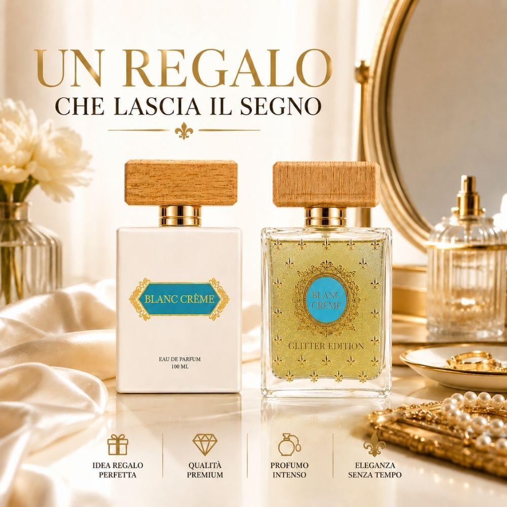  profumo blanc creme eau de parfum 100 ml, classica e glitter edition - foto 3