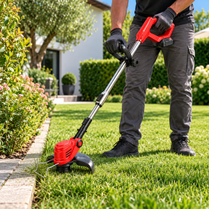 Decespugliatore  800w tagliabordi senza fili asta regolabile per giardino