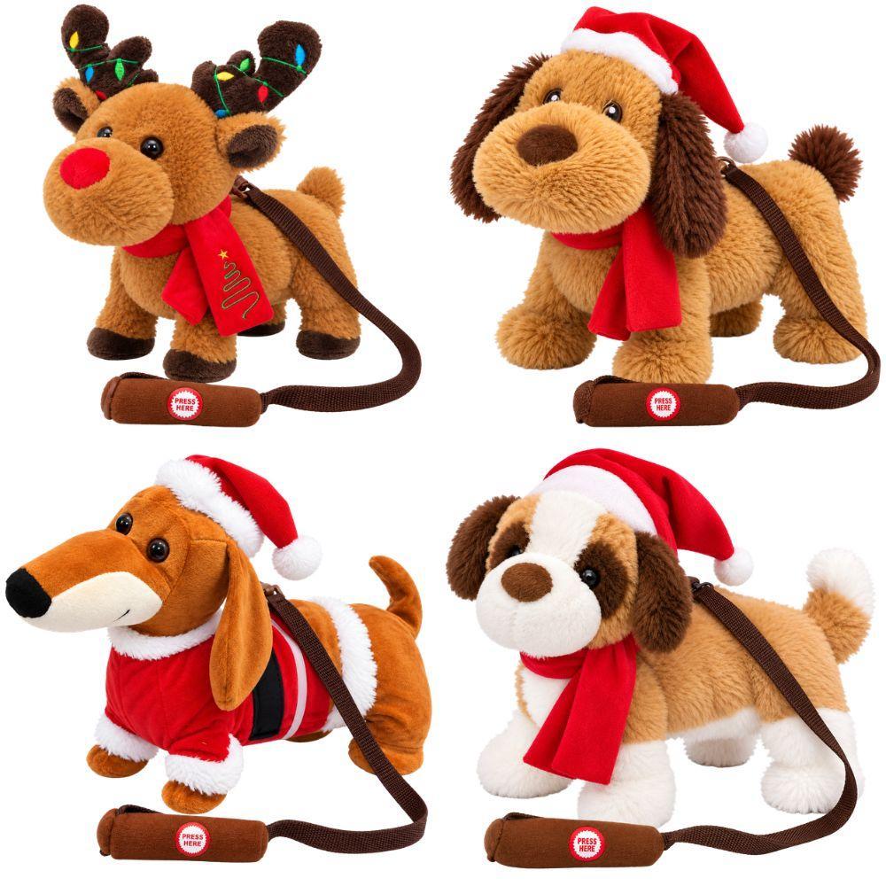 peluche natalizio interattivo con movimento e suono – cagnolino e renna – decorazione e idea regalo di natale - foto 1 peluche natalizio interattivo con movimento e suono – cagnolino e renna – decorazione e idea regalo di natale - foto 1