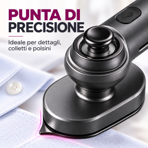 Mini ferro da stiro portatile compatto  piastra riscaldante con punta di precisione, ideale per casa e viaggio