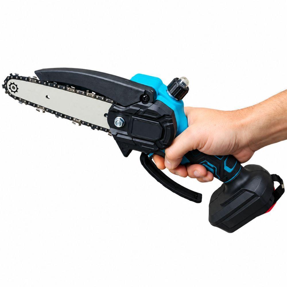 motosega a batteria con 2 batterie, valigetta e accessori, potatore elettrico cordless - foto 4 Motosega a batteria con valigetta e accessori inclusi