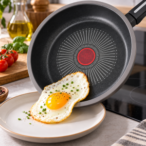 Cucina fire pro set 11 pezzi  3 padelle con coperchi in vetro + 5 utensili  antiaderente  adatto all’induzione